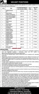 IST Islamabad Jobs 2026 Official Advertisement