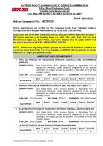 KPPSC Jobs Advertisement No. 02/2026