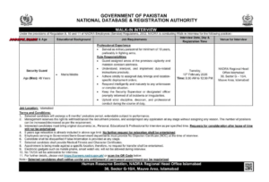 Latest Today nadra Jobs 2026 Official Advertisement 