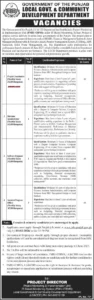 Local Government Punjab Jobs 2026 | PMIU-UBMS Recruitment IPL 701 - Apply Online 1 Punjab Local Government Jobs 2026 Official Advertisement