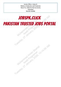Ministry of Industries and Production (MOIP) Jobs 2026 | 14+ Positions | Apply Now 6 Ministry of Industries and Production (MOIP) Jobs 2026 Official Advertisement