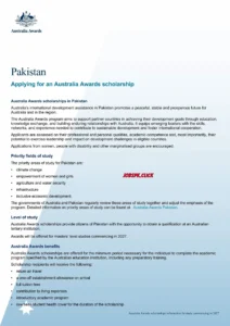 Australia Award Scholarship 2026-2027 Official Advertisement