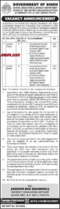 District Education Officer Thatta Jobs 2026 Official Advertisement