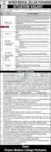 Khyber Medical College Peshawar Jobs 2026 | KMC Medical Vacancies | Apply Online 1 Khyber Medical College Peshawar Jobs 2026 Official Advertisement