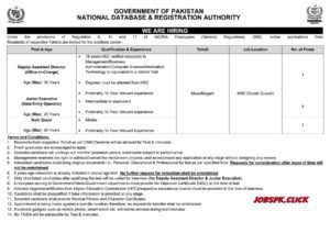 NADRA Latest February Jobs 2026 Official Advertisement