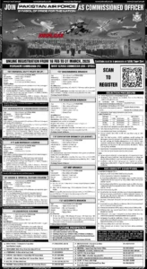 PAF Jobs February 2026 | Join Pakistan Air Force As Commissioned Officer |Apply Online 1 PAF Jobs February 2026 Official Advertisement