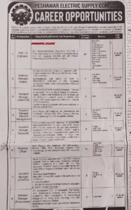 PESCO Jobs 2026 Official Advertisement