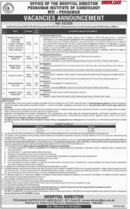 Peshawar Institute of Cardiology February Jobs 2026 Official Advertisement