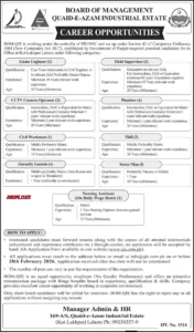 Quaid-e-Azam Industrial Estate Lahore Jobs 2026 | Multiple Govt Vacancies | Apply Online 1 Quaid-e-Azam Industrial Estate Lahore Jobs 2026 Official Advertisement