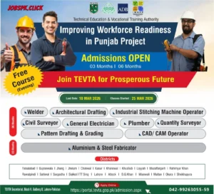 TEVTA Free Courses 2026 official Advertisement