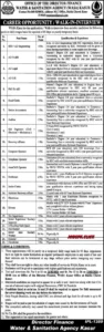 WASA Kasur Jobs 2026 Official Advertisement