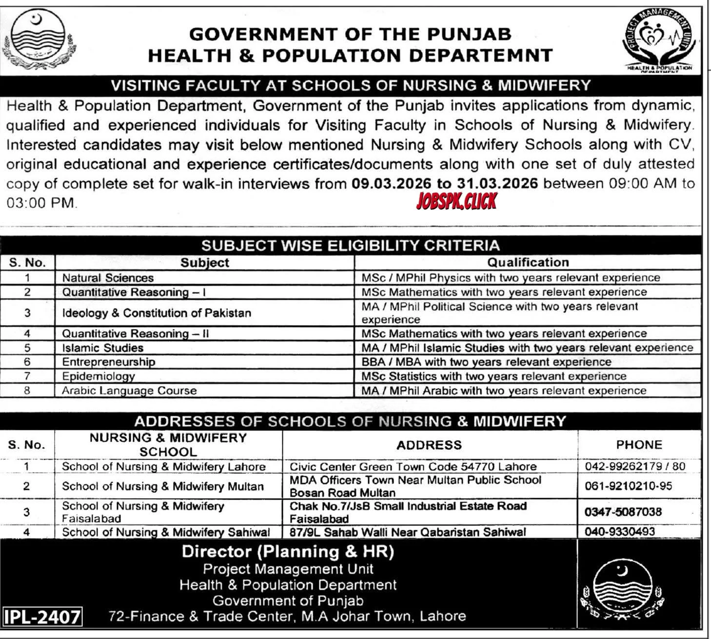Punjab Health & Population Department Visiting Faculty and Cath Lab Jobs 2026 Apply Online| Multiple Vacancies Announced 1 Punjab Health & Population Department Visiting Faculty and Cath Lab Jobs 2026