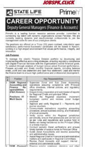 State Life Insurance Corporation of Pakistan March Jobs 2026 Official Advertisement