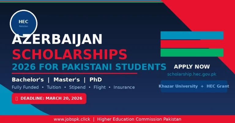 Azerbaijan Fully Funded Scholarships 2026 for Pakistani Students Apply Online |Bachelor's, Master's & PhD 1 featured image