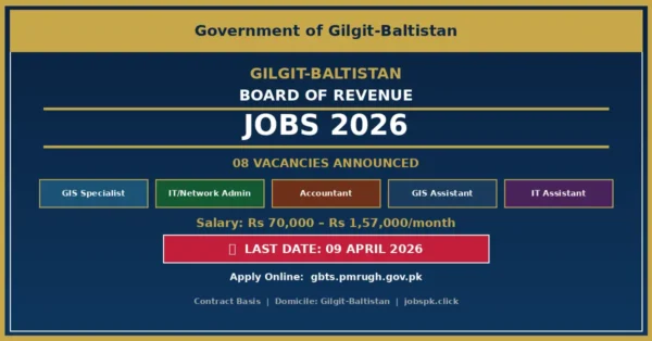 Gilgit-Baltistan Board of Revenue Jobs 2026 — Apply Online |Multiple Vacancies Announced 19 gbor featured