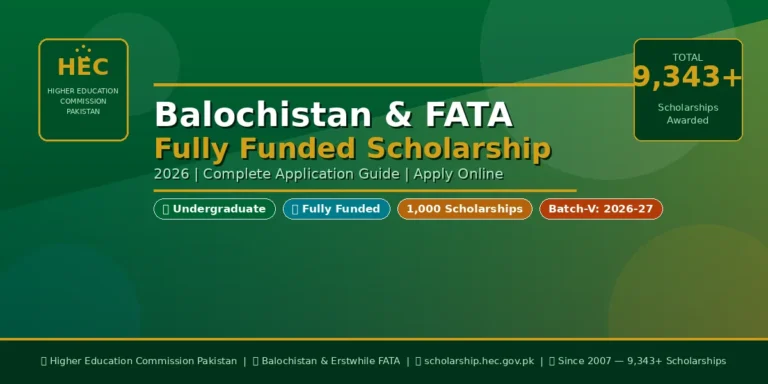 HEC Balochistan & FATA Fully Funded Scholarship 2026 | Complete Guide | Apply Online 4 hec featured image