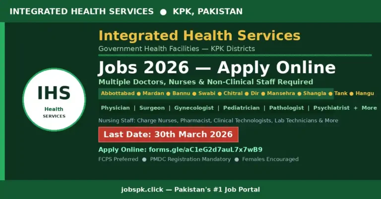 Integrated Health Services (IHS) Jobs 2026 Apply Online | Multiple Doctors, Nurses and Non-Clinical Staff Required 1 ihs featured