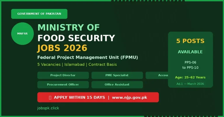 Ministry of Food Security Jobs March (Ad.1) 2026 Apply Online | Multiple Vacancies Announced 1 mnfsr featured