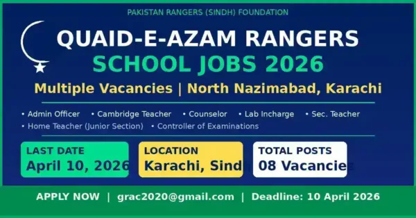 Quaid-e-Azam Rangers Foundation Sindh School Jobs 2026 – Apply Online | Multiple Vacancies Announced 2 rangers featured