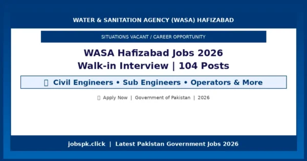 wasa hafizabad jobs 2026