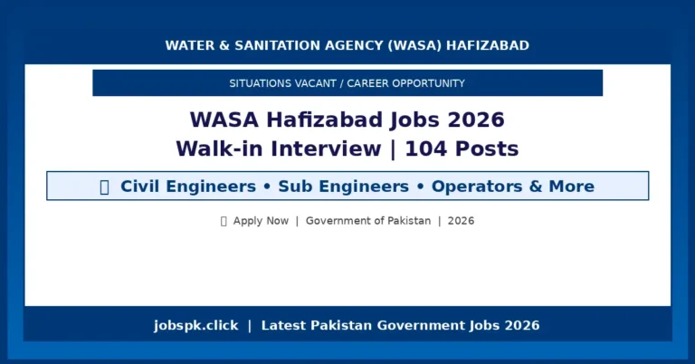 wasa hafizabad jobs 2026