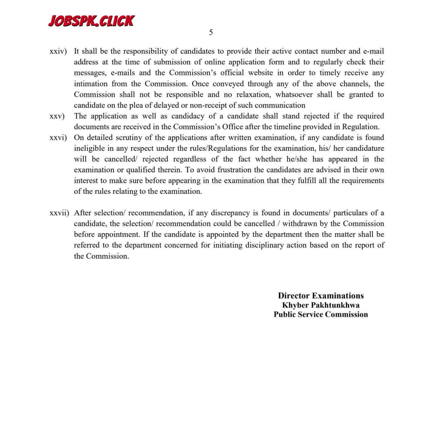 KPPSC Jobs 2026 Advertisement No. 5/2026