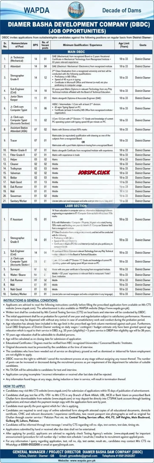 WAPDA April Jobs 2026 Official Advertisement 