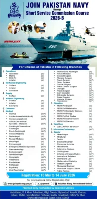 Pak Navy May Jobs 2026 Official Advertisement